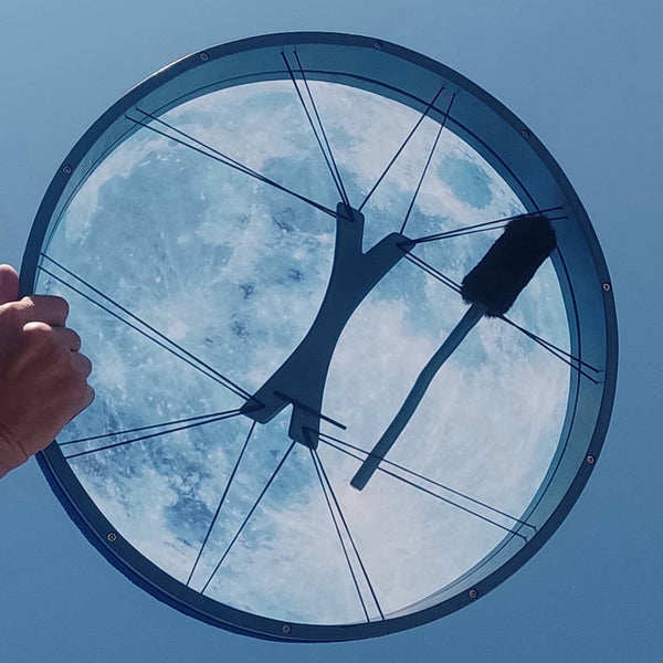 16" and 20" Blue Moon Vegan Tunable Hand Drum