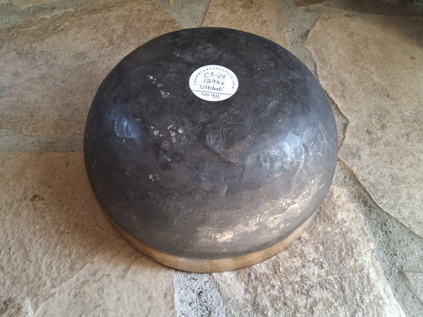 Bowl 911: 9.5" Ultibati Himalayan Singing Bowl 129 HZ C3-24
