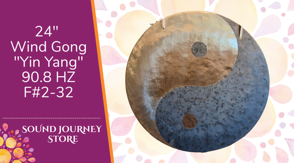 24" Wind Gong "Yin Yang" 90.8 HZ F#2-32