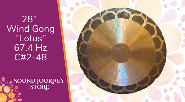 28" Wind Gong "Lotus" 67.4 Hz C#2-48