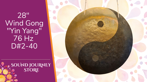 28" Wind Gong "Yin Yang" 76 Hz D#2-40