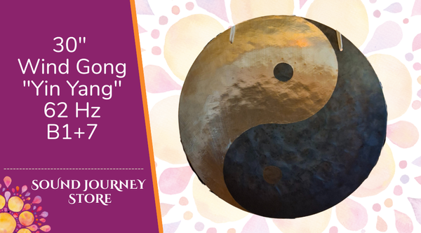 30" Wind Gong "Yin Yang" 62 Hz B1+7