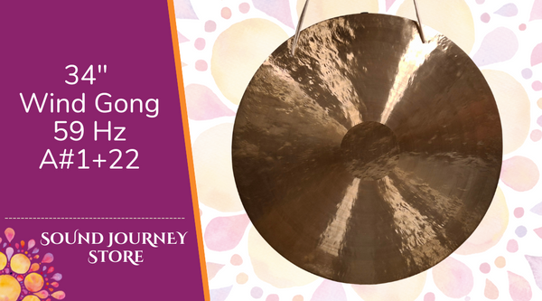 34" Wind Gong 59 Hertz A#1+22