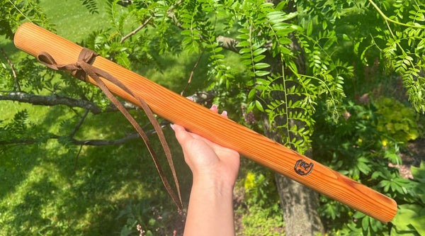 Low D minor Bass Blue Bear Flute Western Cedar Flute