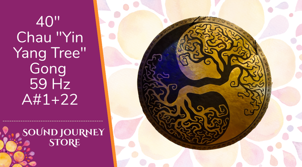 40" Chau Delta Wave "Yin Yang Tree" Gong 67 Hz C2+42
