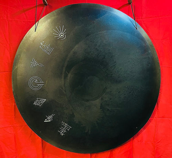 42" Gaia Tone Art Carbon Steel GAIAM Gong G#1+26 52.7 hz