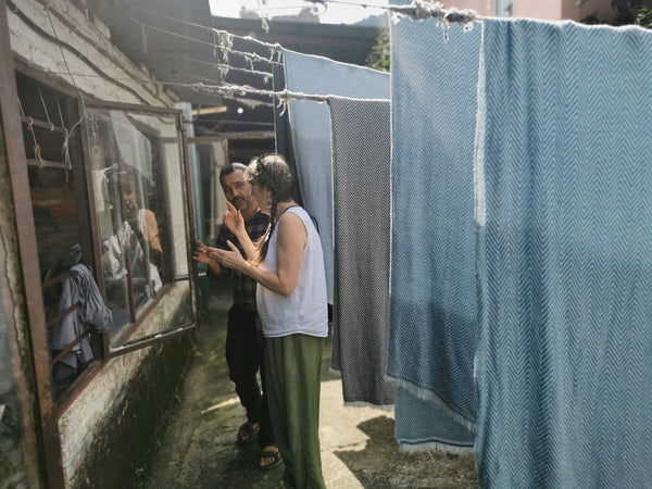 Woven Cashmere Blanket by Sound Journey Nepal