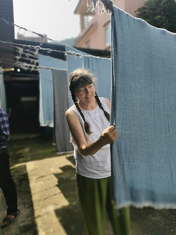 Woven Cashmere Blanket by Sound Journey Nepal