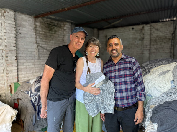 Woven Cashmere Blanket by Sound Journey Nepal