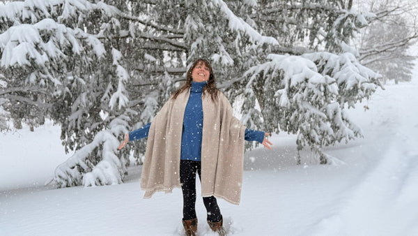 Woven Cashmere Blanket by Sound Journey Nepal
