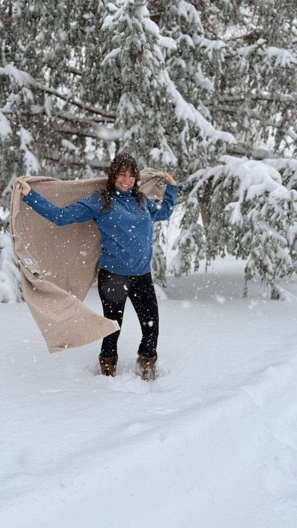 Woven Cashmere Blanket by Sound Journey Nepal
