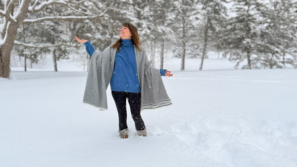 Woven Cashmere Blanket by Sound Journey Nepal