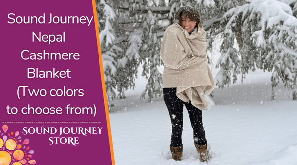 Woven Cashmere Blanket by Sound Journey Nepal
