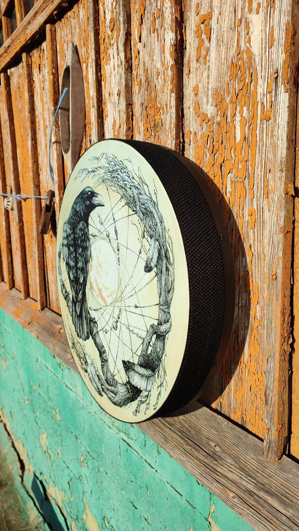 18" Raven Vegan Tunable Hand Drum