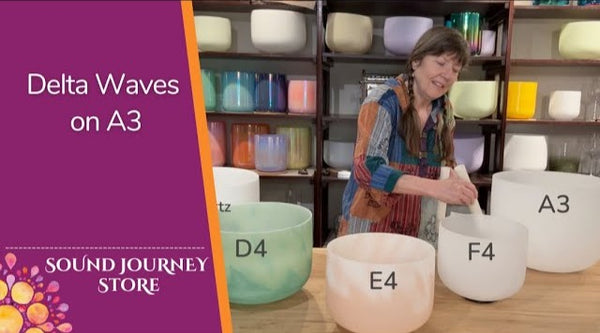 Delta Wave Crystal Singing Bowls on A3