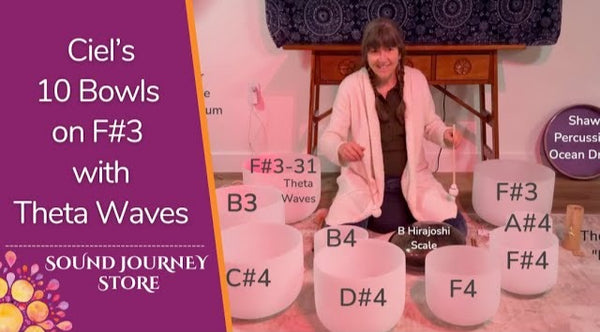 Ciel Set of 10 Bowls in F# with Theta Waves