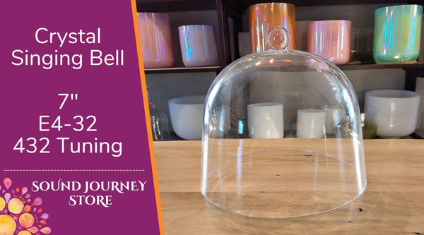 Crystal Singing Bell & Bag 7" E4