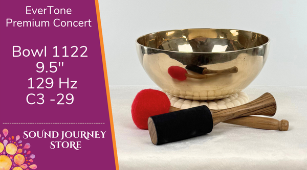 Bowl 1122: 9.5" Premium Concert Singing Bowl 129 Hz C3 -24