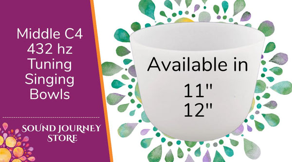 Middle C4: 432 hz Tuning Singing Bowls