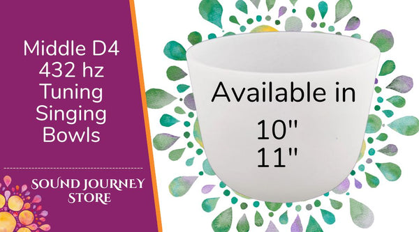 Middle D4: 432 hz Tuning Singing Bowls