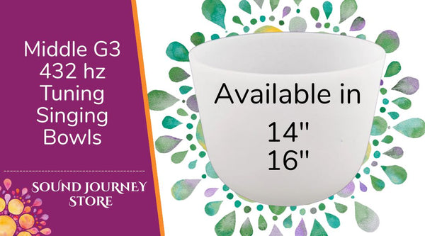 Lower G3: 432 hz Tuning Singing Bowls