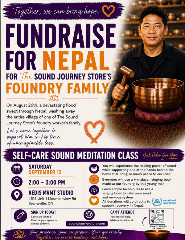 Self-Care Sound Meditation Class Fundraiser for Nepal