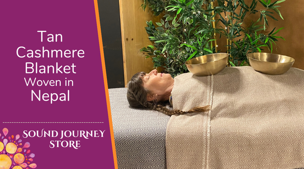 Woven Cashmere Blanket by Sound Journey Nepal