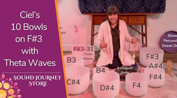 Ciel Set of 10 Bowls in F# with Theta Waves